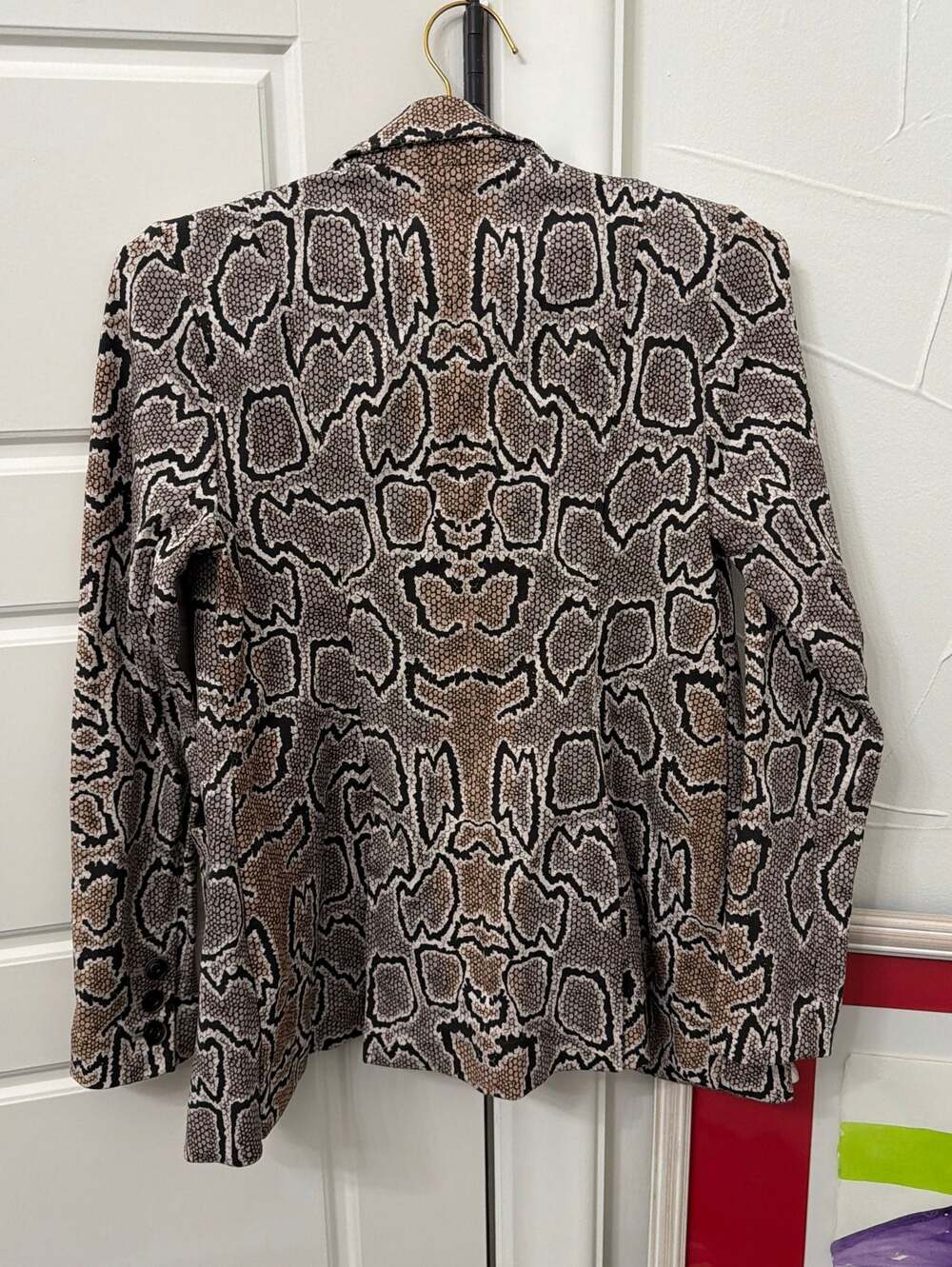 Cabi Python Double Breasted Blazer Snake Print Ja… - image 3